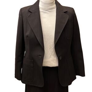 Roth-leCover Black Wool Blazer. M
